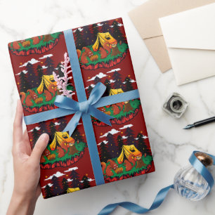 S’more Fun With This Camping Squirrel Wrapping Paper