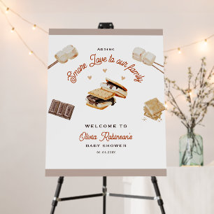 S’More Love to Our Family Baby Shower Welcome sign