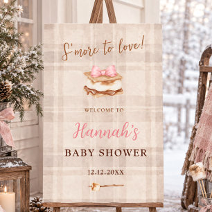 S’more to Love Cozy Rustic Baby Shower Welcome Foam Board