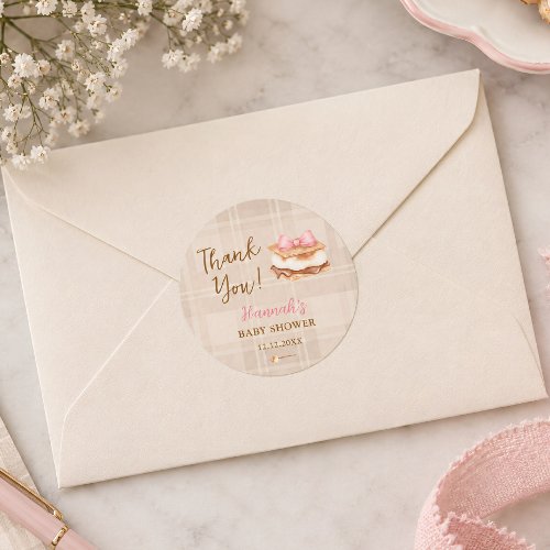 S’more to Love Cute Cozy Rustic Classic Round Sticker