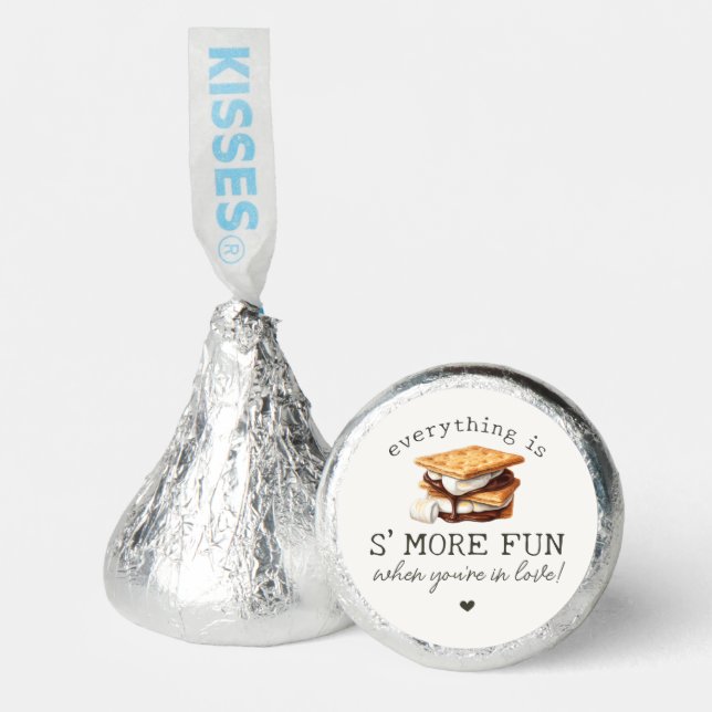 S’mores Fall Bonfire Outdoor Bridal Shower Hershey®'s Kisses® (Front)