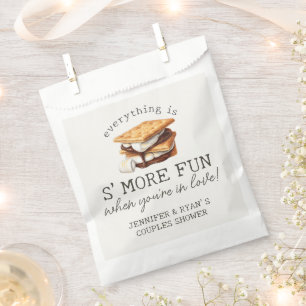 S’mores Fall Bonfire Outdoor Couples Shower Favor Bag