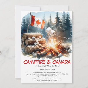 S’mores, Stories & Stars Canada Day Campfire Invitation