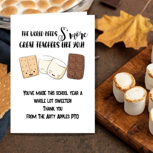S’mores Teacher Card | Thank You Teacher | Editabl (Creator Uploaded)