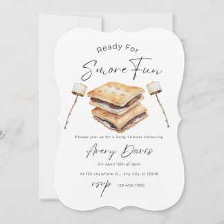 S’mores Themed Baby Shower Invitation