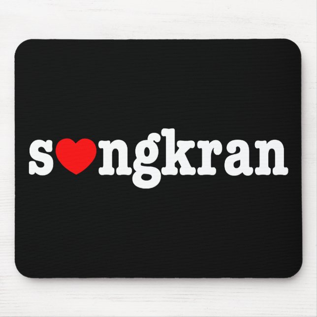 s❤ngkran ~ Heart (Love) Songkran Mouse Pad (Front)