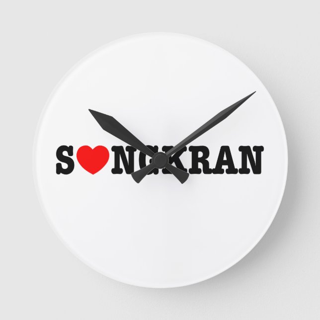 S❤NGKRAN ~ Heart (Love) Songkran Round Clock (Front)