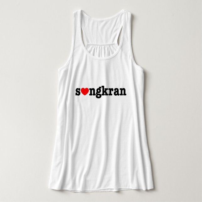 s❤ngkran ~ Heart (Love) Songkran Tank Top (Design Front)