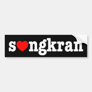 s❤ngkran ~ Heart Songkran Bumper Sticker