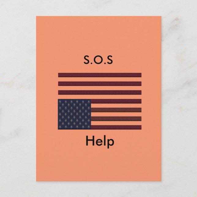 S.O.S Help Postcard (Front)