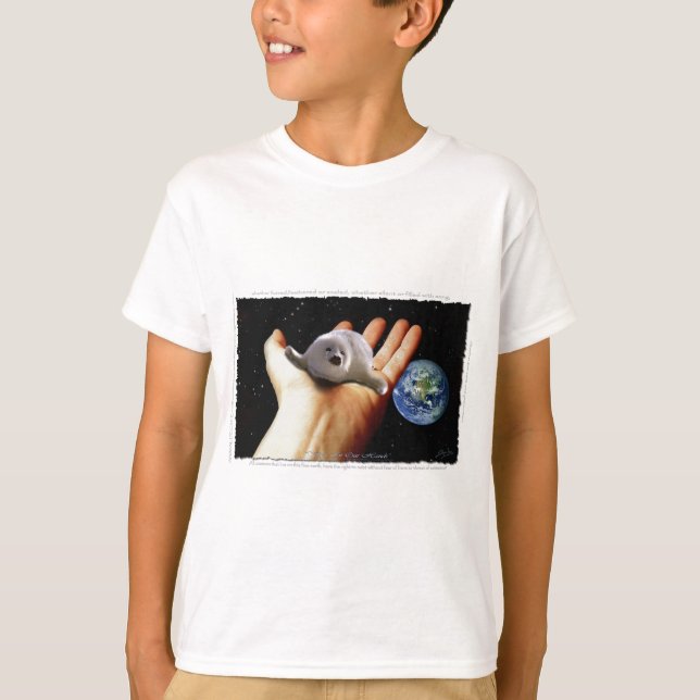S.O.S. SAVE OUR HARP SEALS T-Shirt (Front)