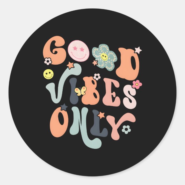 S Only Inspirational Positive Inspired Classic Round Sticker (Front)