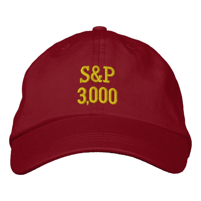S&P 3000 points Embroidered Baseball Cap (Front)