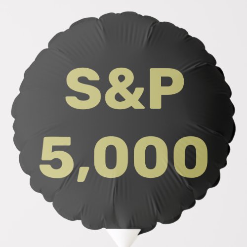 SP 5000 Level Stock Market Index Celebration Balloon