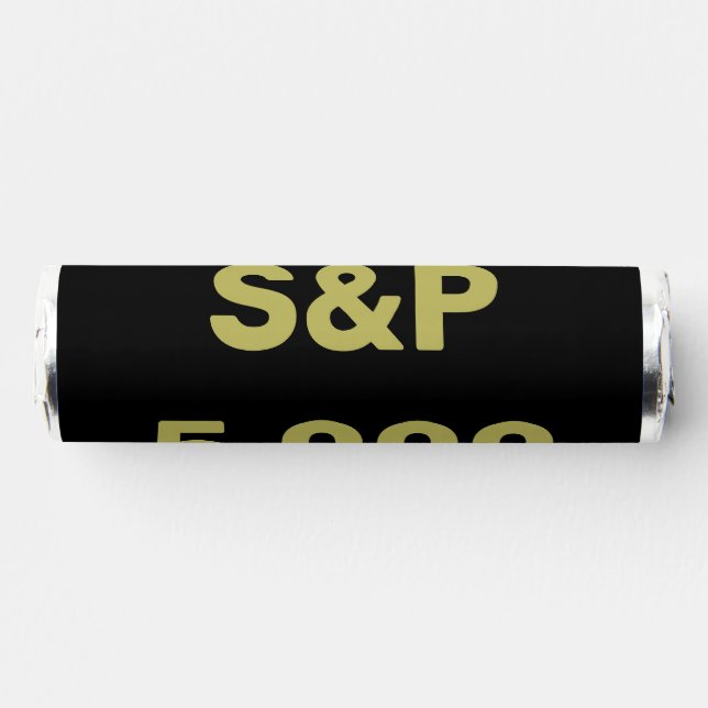 S&P 5,000 Level Stock Market Index Celebration Breath Savers® Mints (Front)