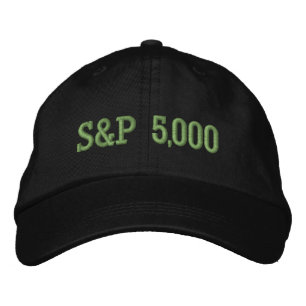 S&P 5,000 Level Stock Market Index Celebration Embroidered Baseball Cap