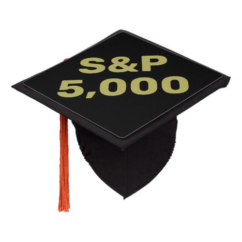 SP 5000 Level Stock Market Index Celebration Graduation Cap Topper