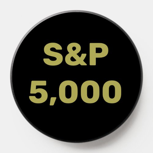 SP 5000 Level Stock Market Index Celebration PopSocket