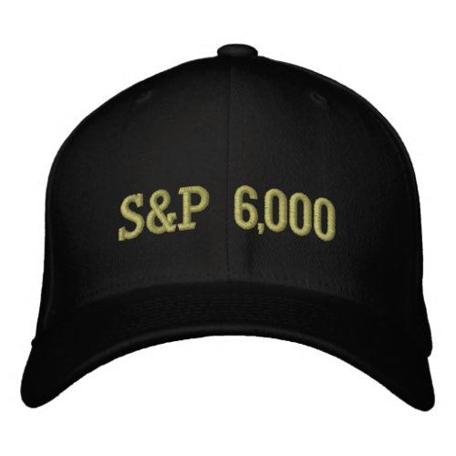 SP 6000 Level Stock Market Index Celebration Embroidered Baseball Cap
