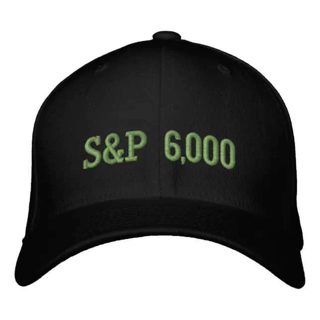 S&P 6,000 Level Stock Market Index Celebration Embroidered