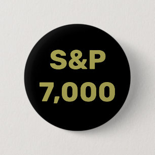 S&P 7,000 Level Stock Market Index Celebration Button