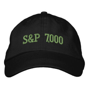 S&P 7,000 Level Stock Market Index Celebration Embroidered Baseball Cap