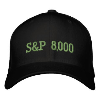 S&P 8,000 Level Stock Market Index Celebration Embroidered Baseball Cap