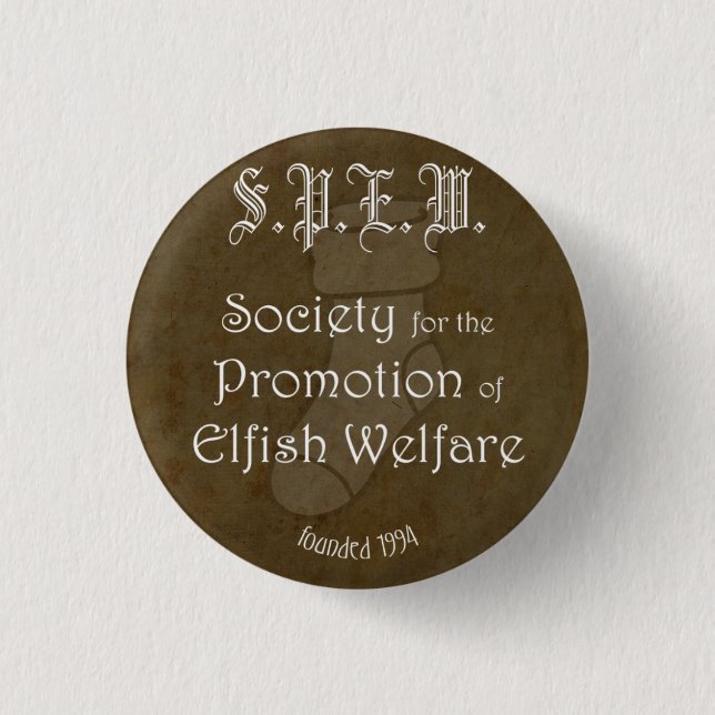 S.P.E.W. Badge Button (Front)