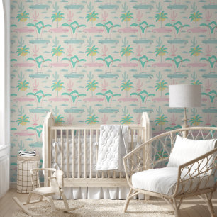 S -Palm Springs Pastel Design – Cars & Palms Wallpaper