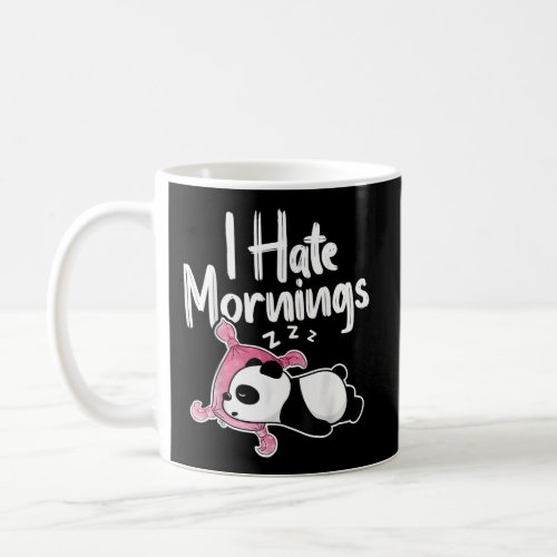 S Panda I E Mornings Panda Bear Kawaii Coffee Mug