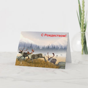 S Rozhdestvom - Hunters In The Mist Holiday Card