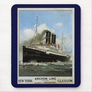 S.S. Caledonia - New York to and from Glasgow Mouse Pad