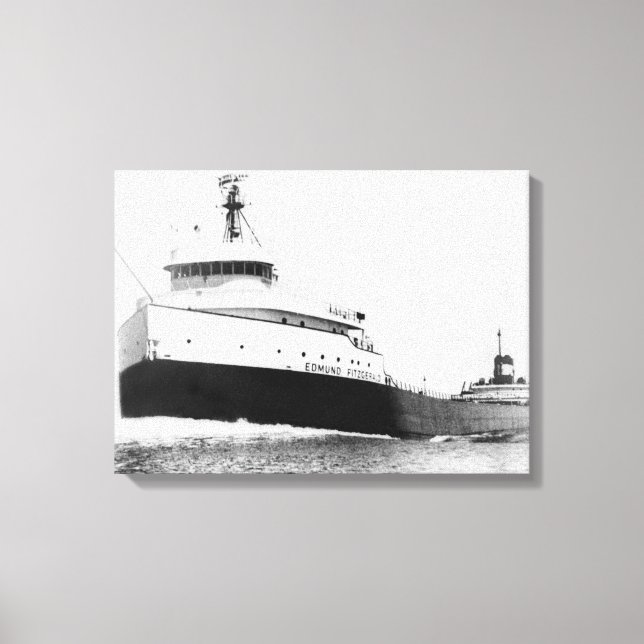 S.S. Edmund Fitzgerald Canvas Print (Front)