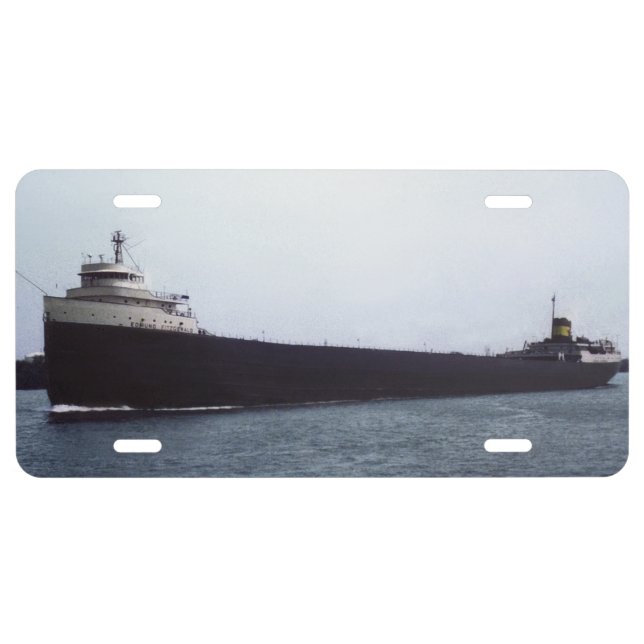 S.S. Edmund Fitzgerald License Plate (Front)