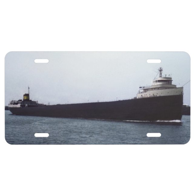 S.S. Edmund Fitzgerald License Plate (Front)