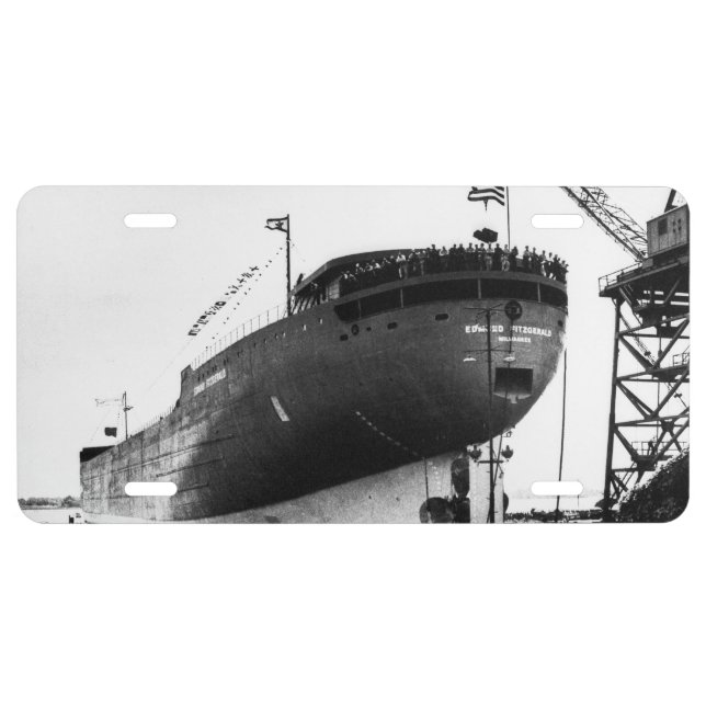 S.S. Edmund Fitzgerald License Plate (Front)