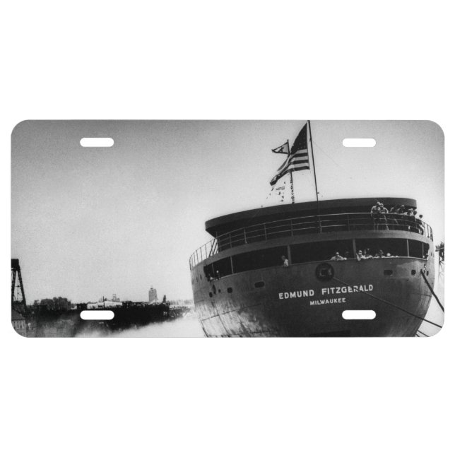 S.S. Edmund Fitzgerald License Plate (Front)