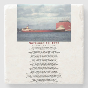 S.S. Edmund Fitzgerald Stone Coaster