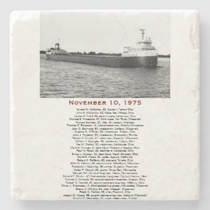 S.S. Edmund Fitzgerald Stone Coaster