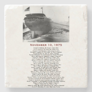 S.S. Edmund Fitzgerald Stone Coaster