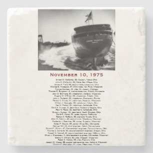 S.S. Edmund Fitzgerald Stone Coaster