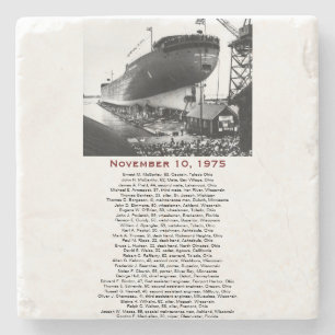 S.S. Edmund Fitzgerald Stone Coaster