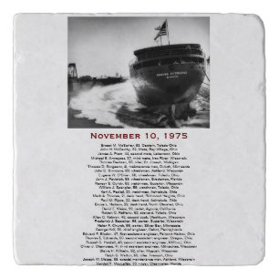 S.S. Edmund Fitzgerald Stone Trivet