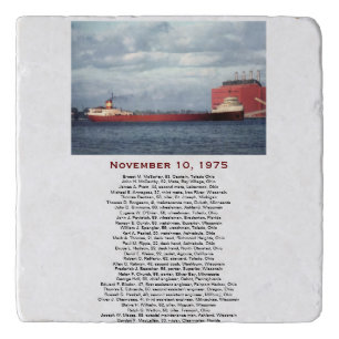 S.S. Edmund Fitzgerald Stone Trivet