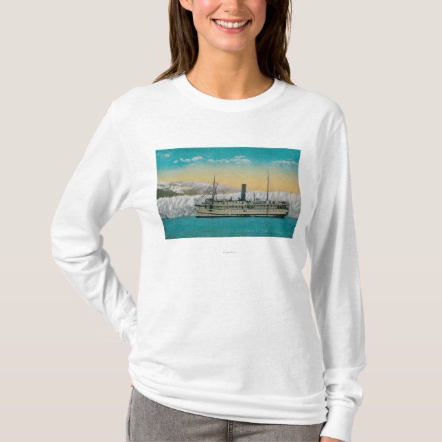 S.S. Jefferson at Taku Glacier, Alaska T-Shirt (Front)