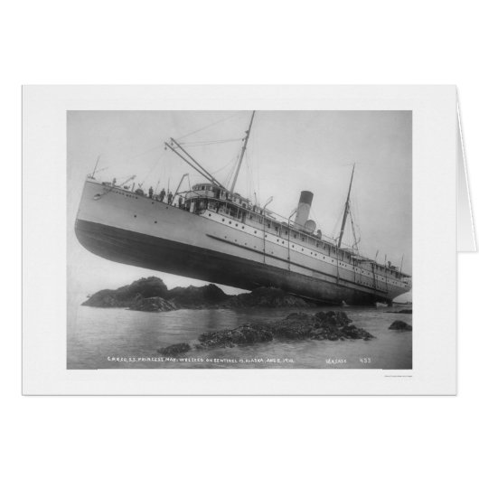 S.S. Princess May Shipwrecked 1910 Cards (Front Horizontal)