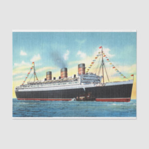 S. S. Queen Mary (1930–1945) Ocean Liner Tissue Paper