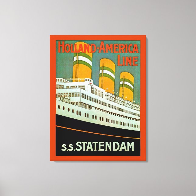 s.s. Statendam Canvas Print (Front)