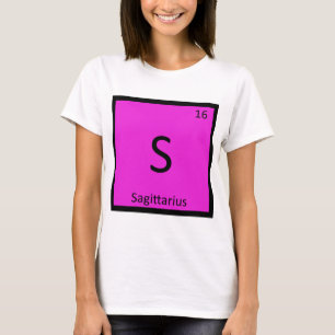 S - Sagittarius Zodiac Sign Chemistry Symbol T-Shirt