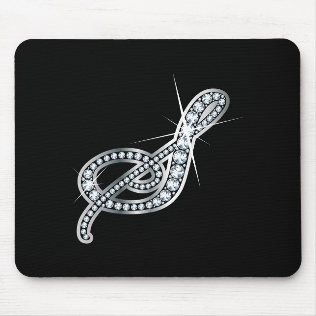 S Script "Diamond Bling" Mouse Pad (Front)